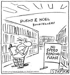 NO SPEED READING